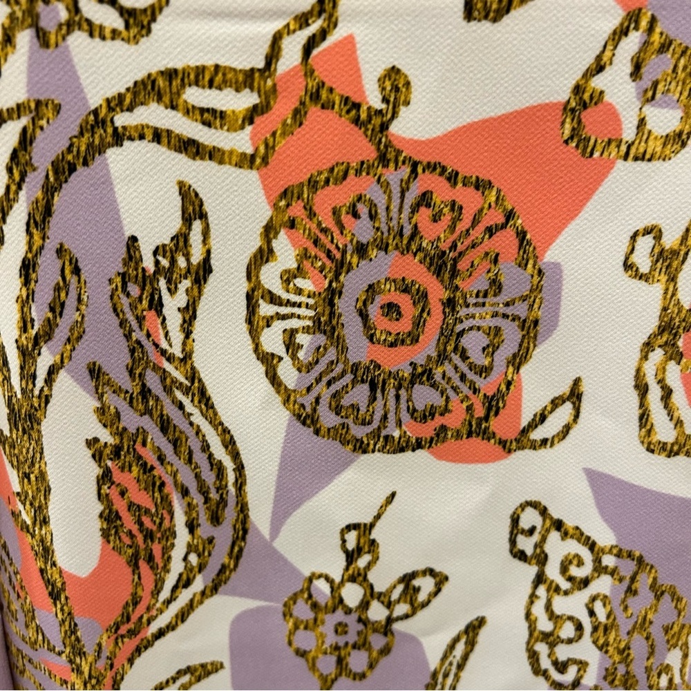 Peter Pilotto Cady Dress 8 white orange purple gold floral - Picture 6 of 13